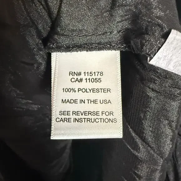 Komarov Black Crinkled Sleeveless Knee Length Fit & Flare Cocktail Dress Large - Picture 10 of 11